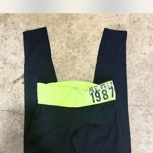 Aeropostale Kids Leggings with Bright Green Waistband